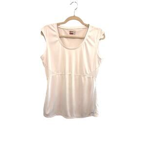 Alpine Design Dri-Logic XL White Sleeveless Athletic Top Ventilated Workout